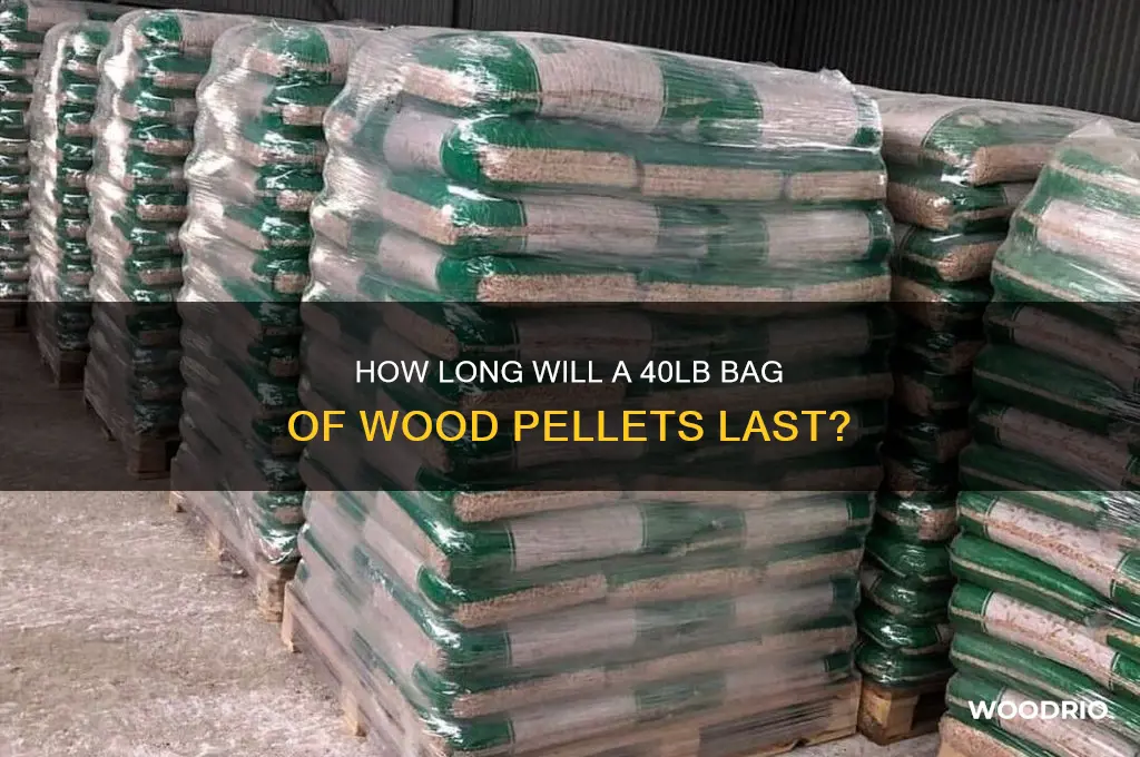 how long does a 40lb bag of wood pellets last