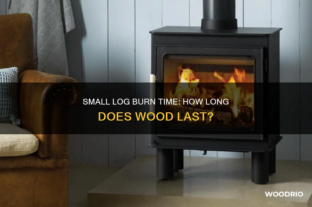 how long does a small log of wood last
