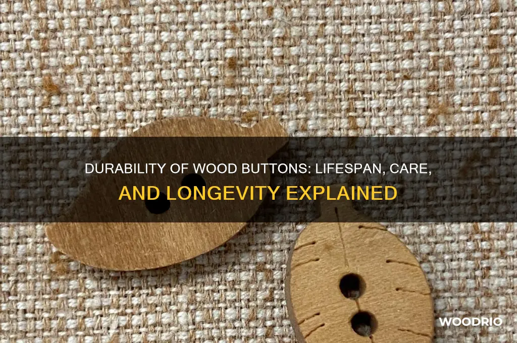 how long does a wood button last