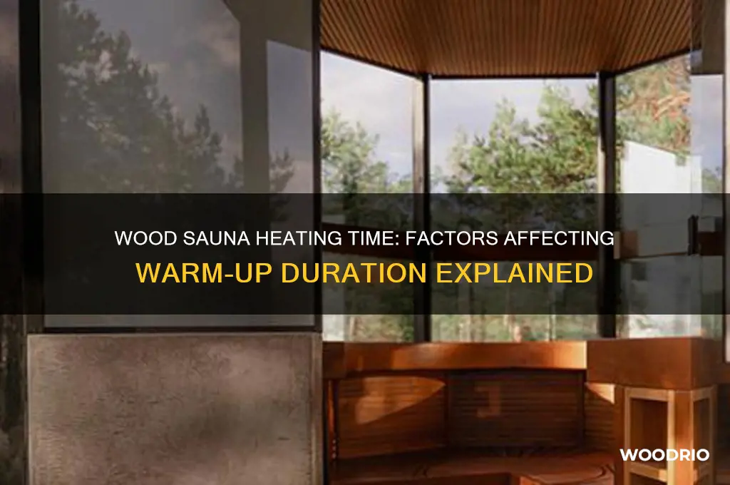 how long does a wood sauna take to heat up