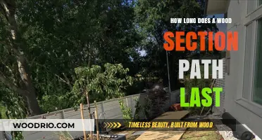 Durability of Wood Section Paths: Lifespan and Maintenance Tips