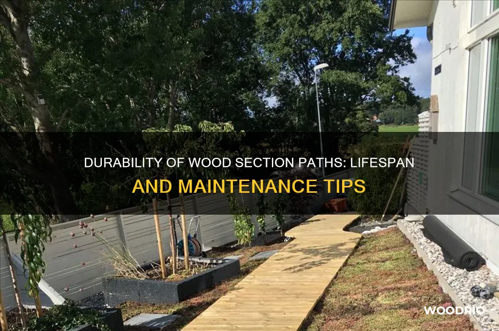 how long does a wood section path last