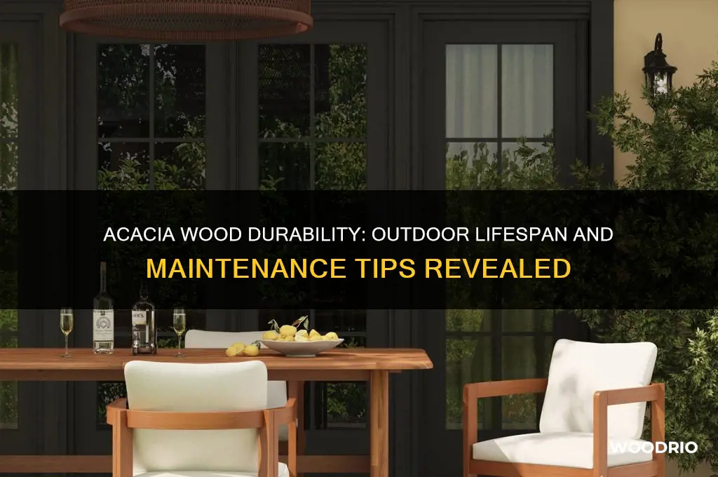 how long does acacia wood last outdoors