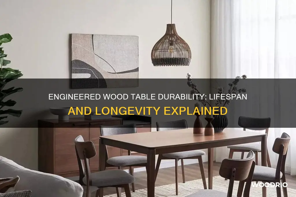 how long does an engineered wood table last