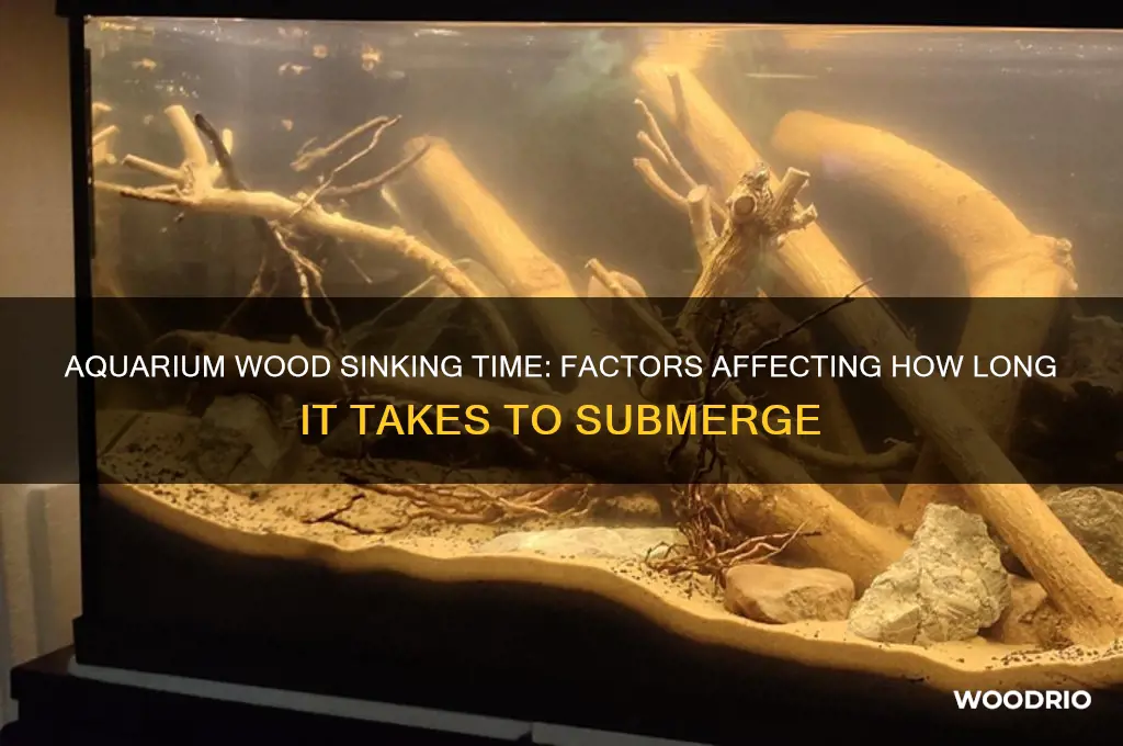 how long does aquarium wood take to sink