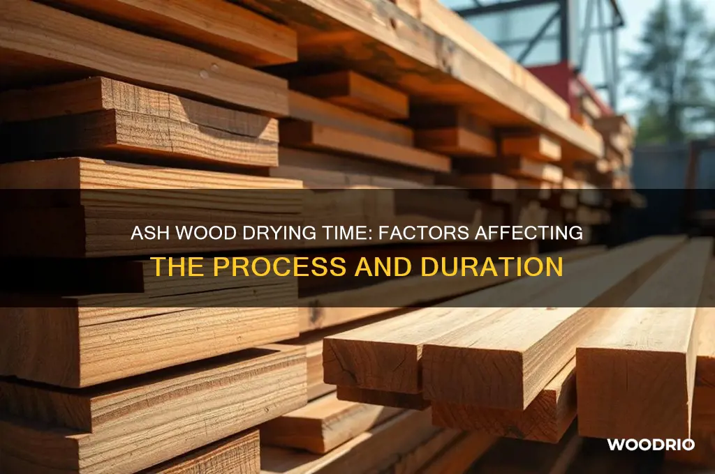 how long does ash wood take to dry