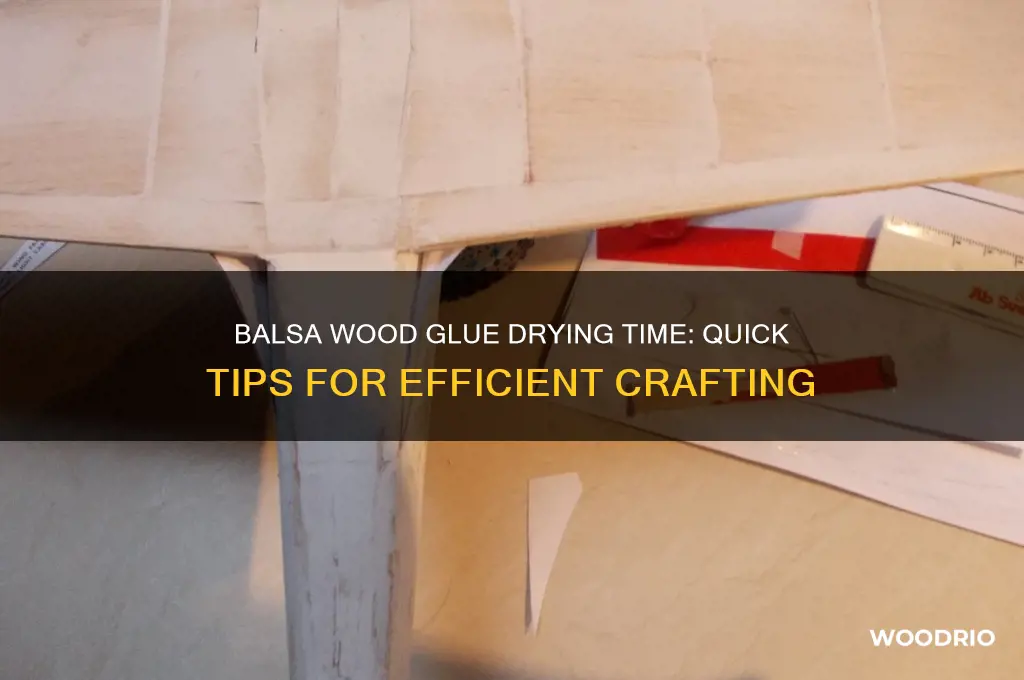 how long does balsa wood glue take to dry