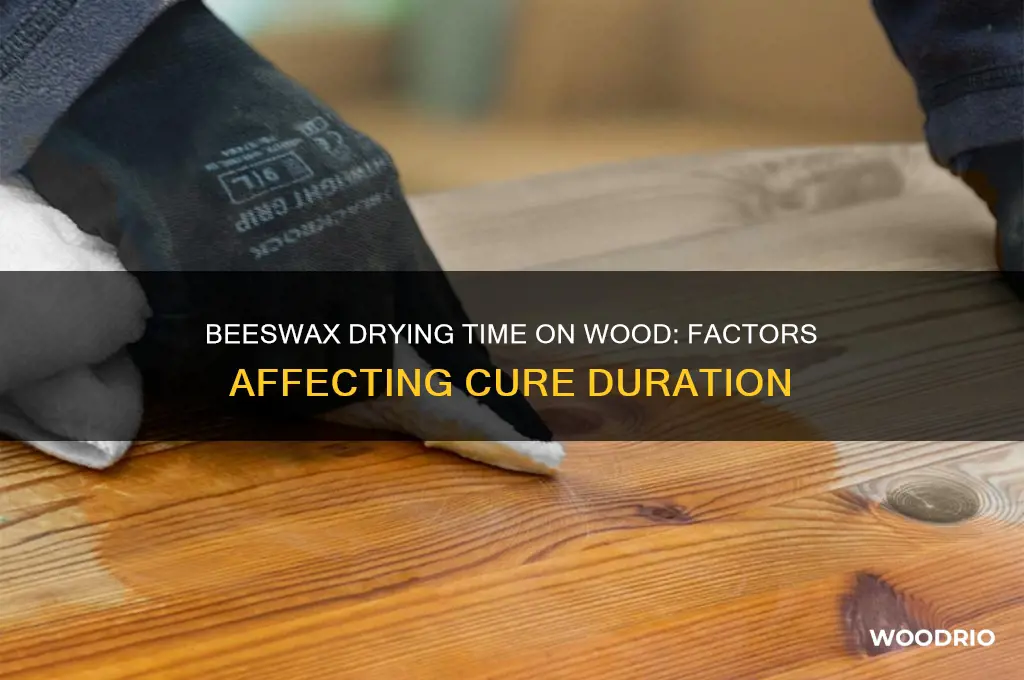 how long does beeswax take to dry on wood