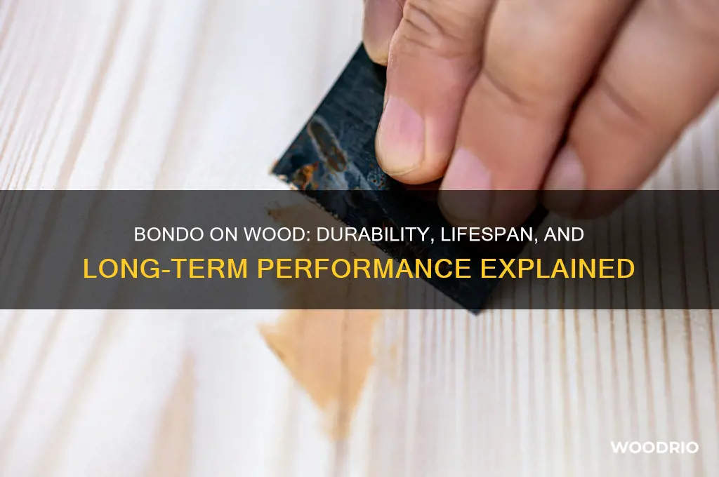 how long does bondo last on wood