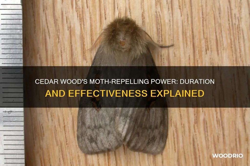 how long does cedar wood repel moths