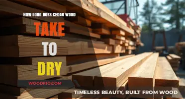 Cedar Wood Drying Time: Factors Affecting the Process and Duration