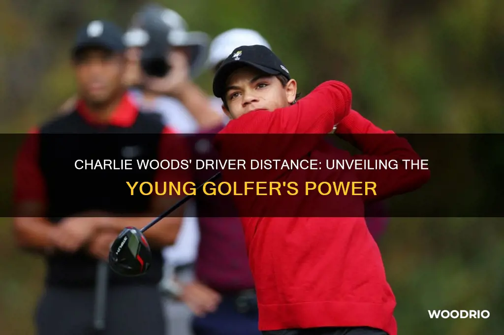 how long does charlie woods hit driver