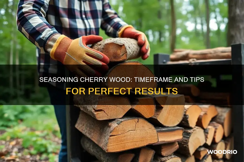 how long does cherry wood take to season