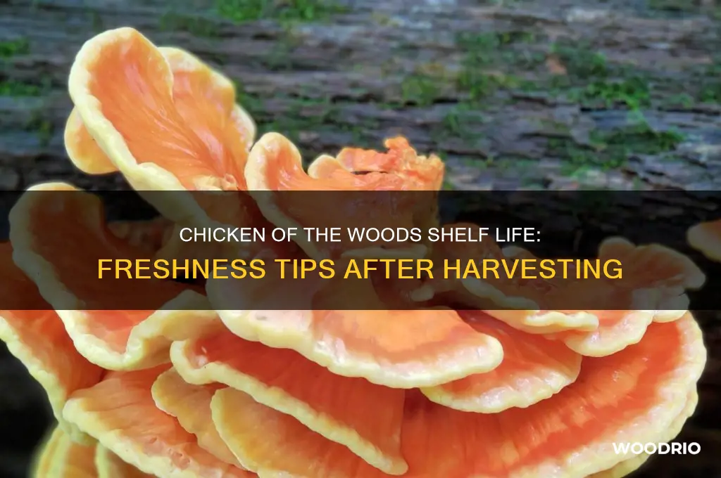 how long does chicken of the woods last after picking