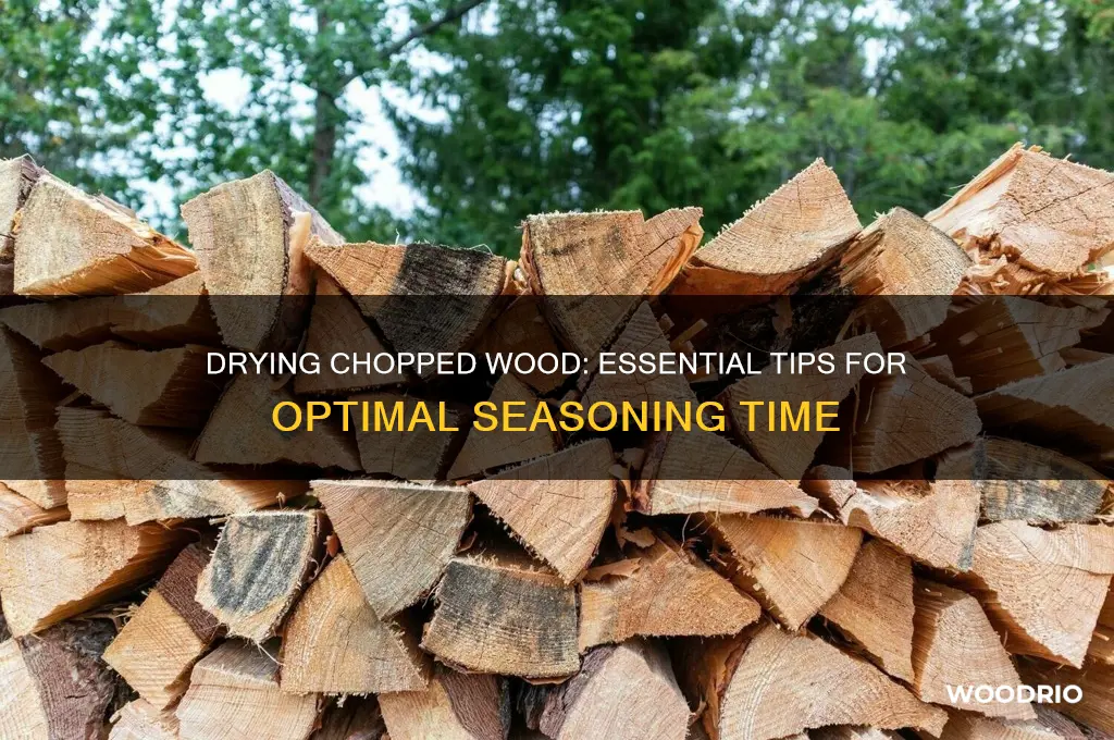 how long does chopped wood take to dry