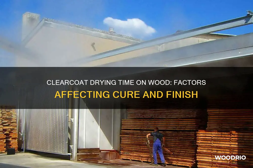 how long does clearcoat take to dry on wood