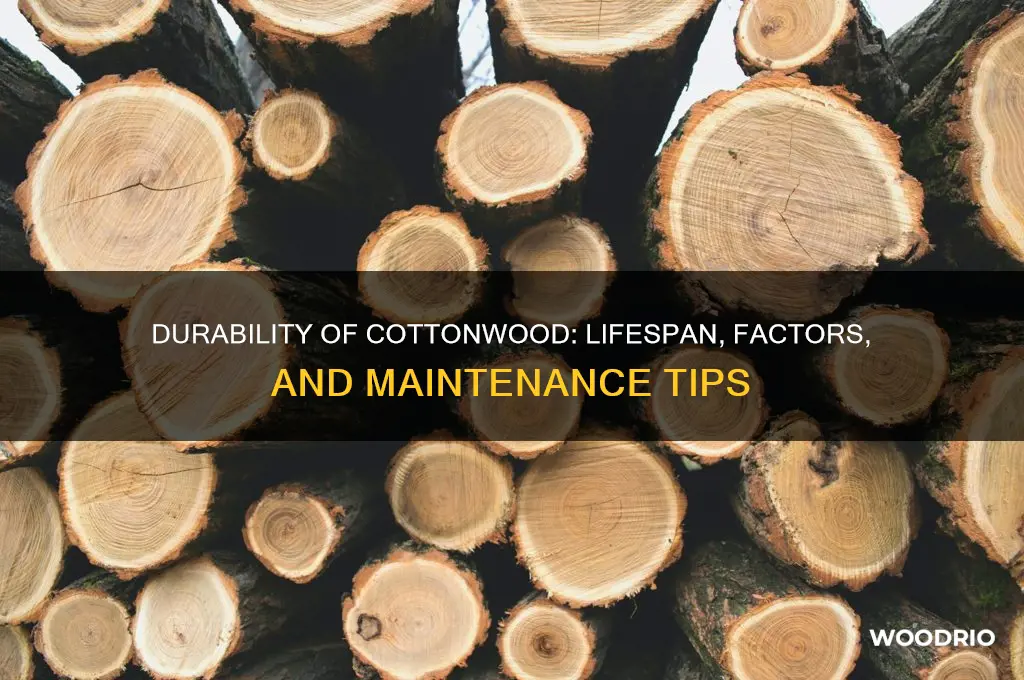 how long does cotton wood last