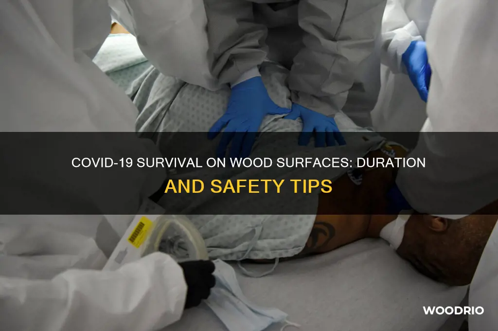 how long does covid 19 virus survive on wood
