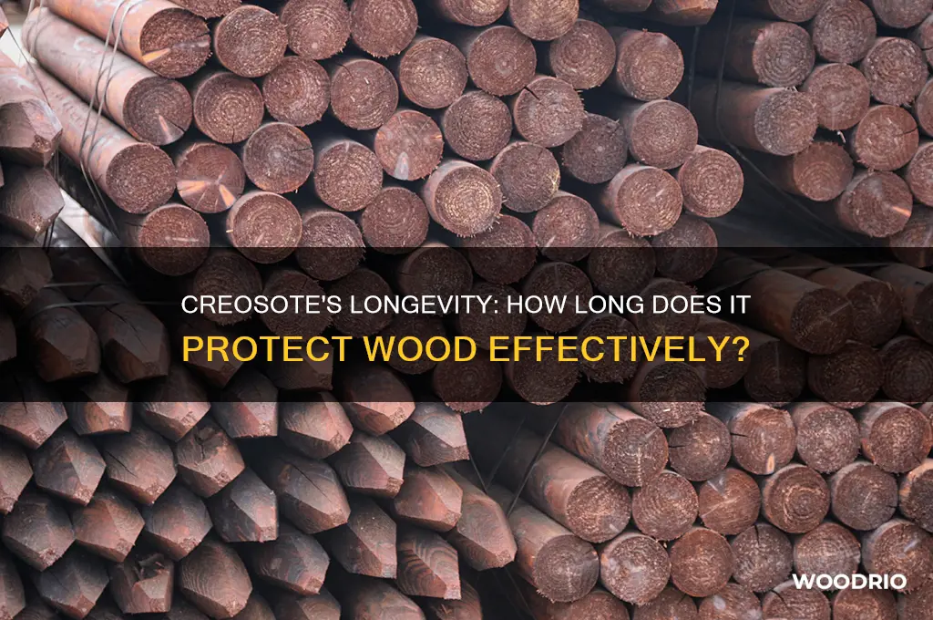 how long does creosote protect wood