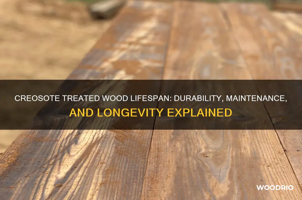 how long does creosote treated wood last