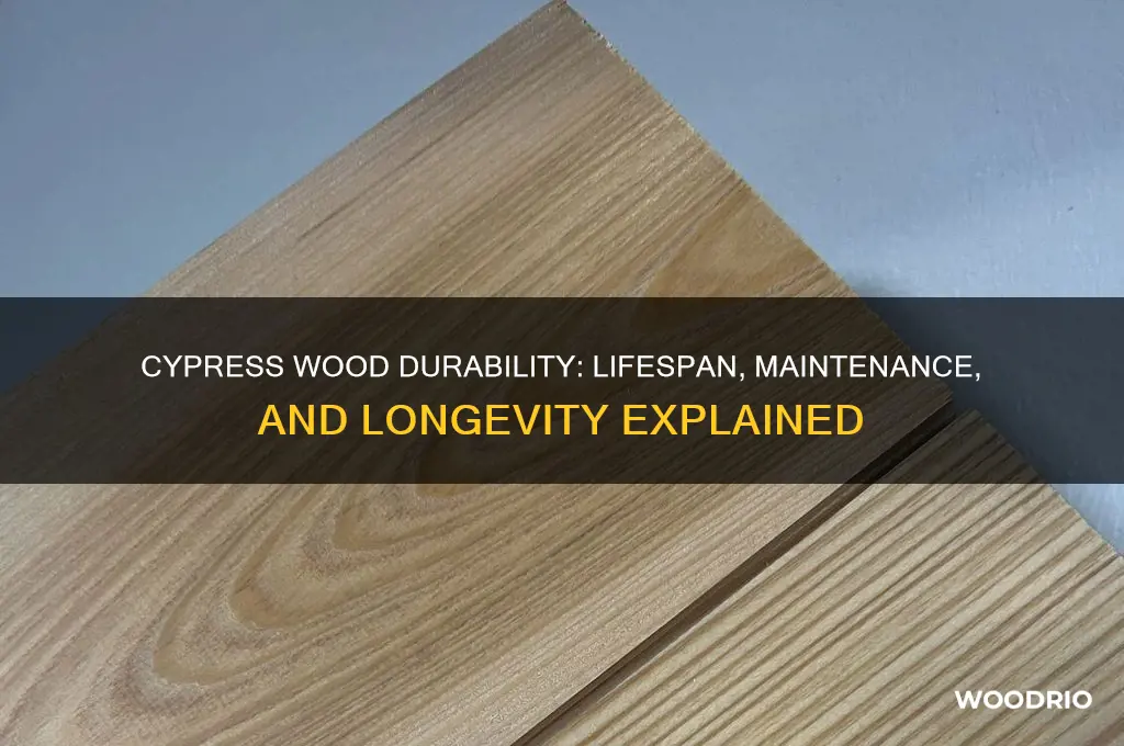 how long does cypress wood last