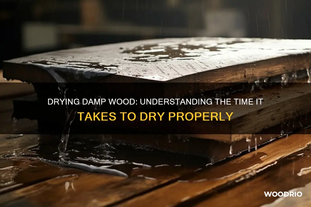 how long does damp wood take to dry