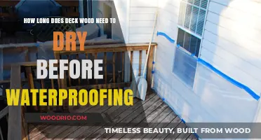 Optimal Drying Time for Deck Wood Before Waterproofing: A Guide