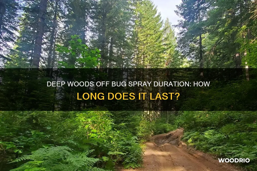 how long does deep woods off bug spray last