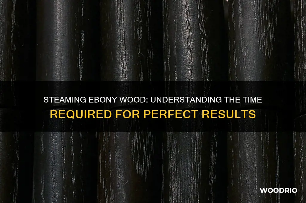 how long does ebony wood take to steam