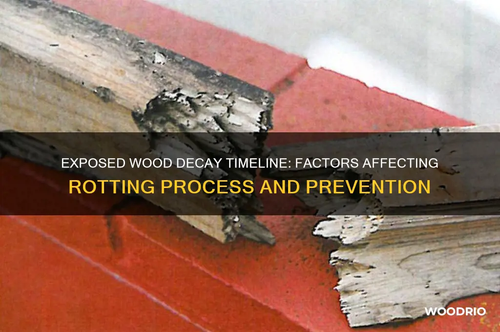 how long does exposed wood take to rot