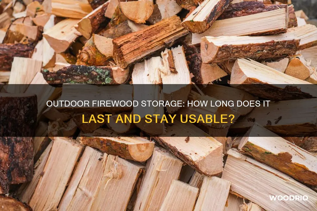 how long does fire wood kept outdoor last