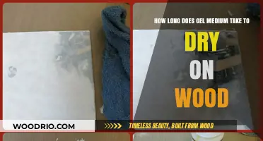 Gel Medium Drying Time on Wood: A Comprehensive Guide