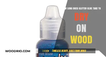 Glitter Glue Drying Time on Wood: A Quick Guide