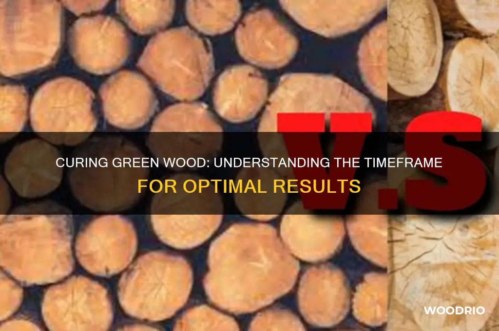 how long does green wood take to cure