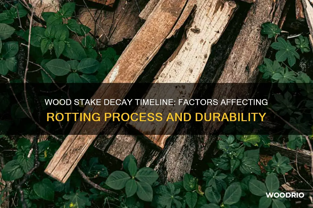 how long does it take a wood stake to rot