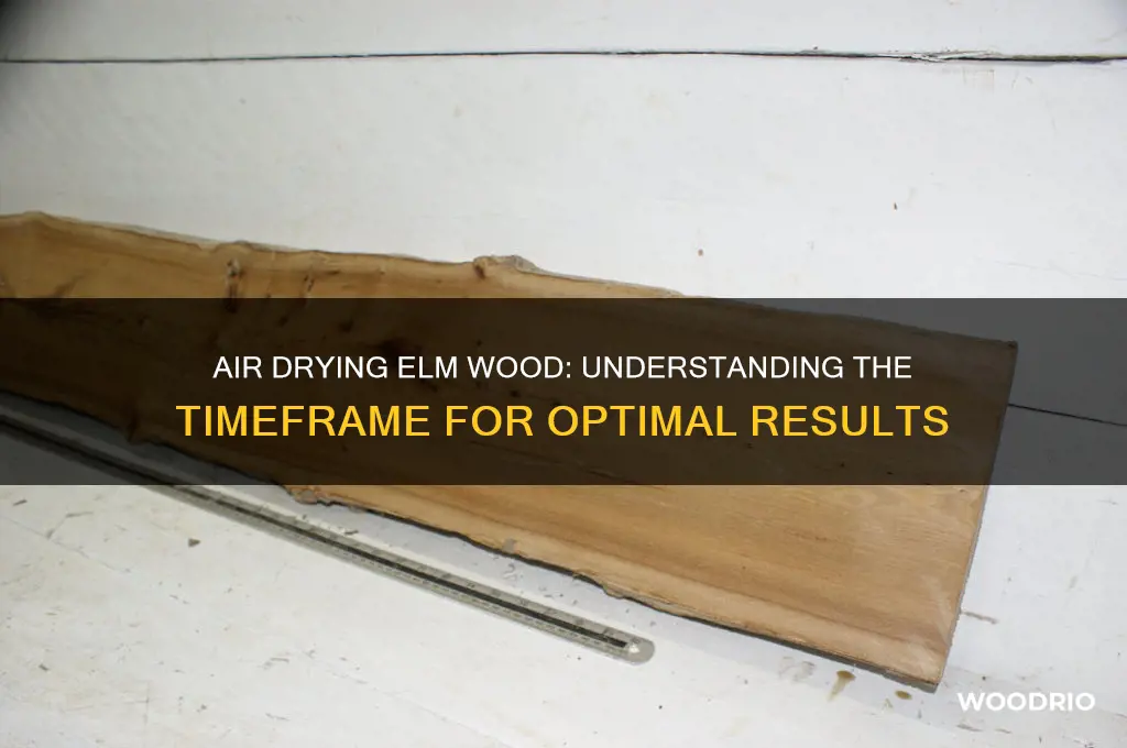 how long does it take elm wood to air d