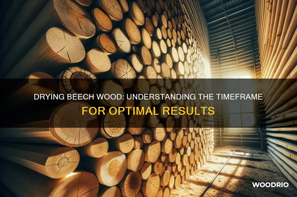 how long does it take for beech wood to dry