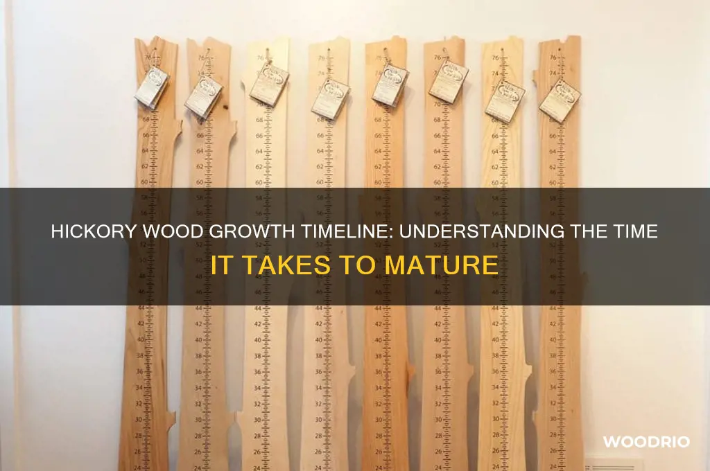 how long does it take for hickory wood to grow