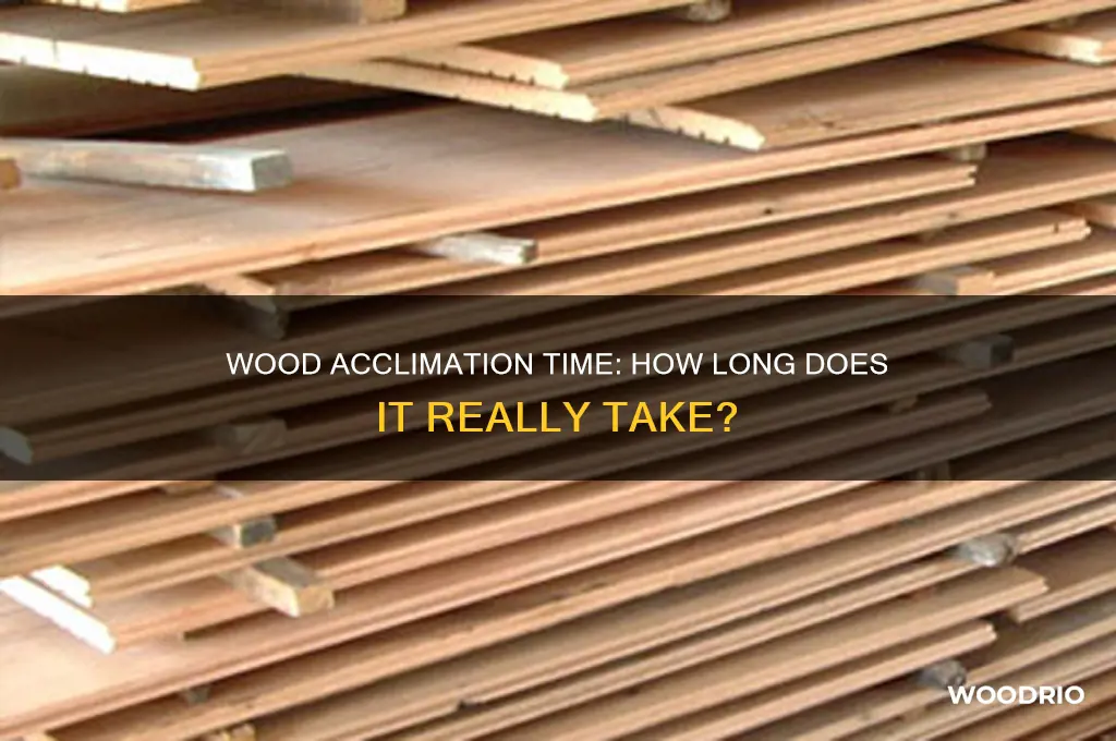 how long does it take for my wood to acclimate