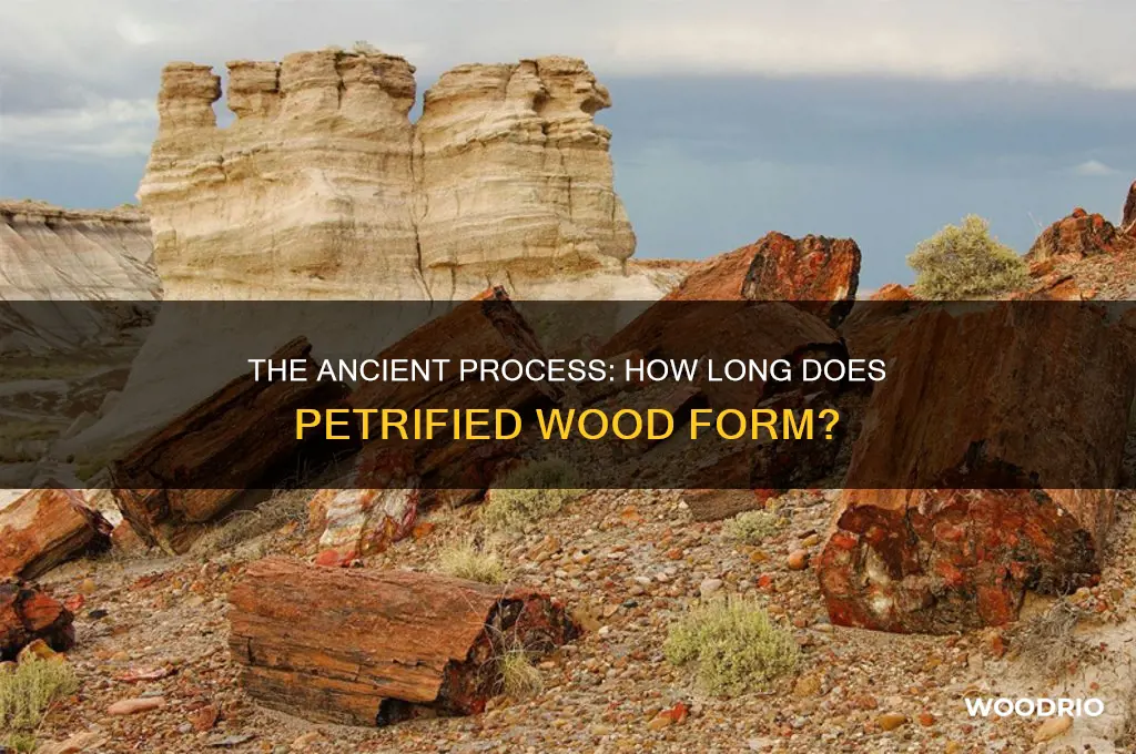 how long does it take for petrified wood to form