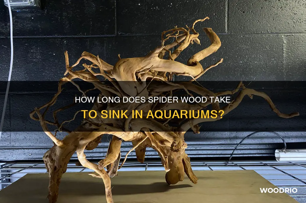 how long does it take for spider wood to sink