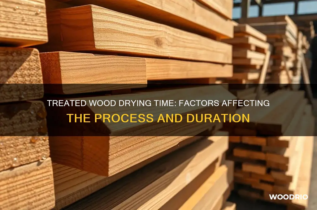 how long does it take for treated wood to dry