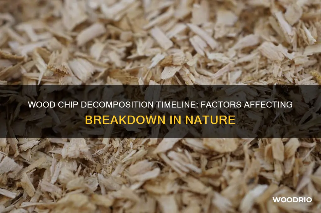 how long does it take for wood chips to decompose