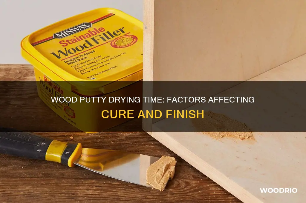 how long does it take for wood putty to dry