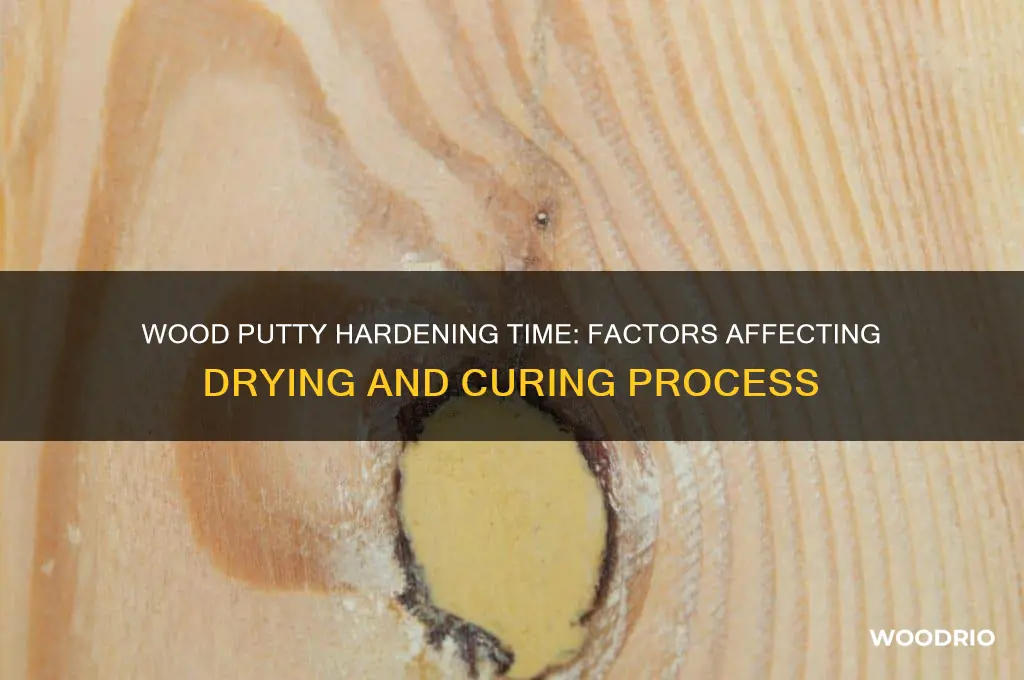 how long does it take for wood putty to harden