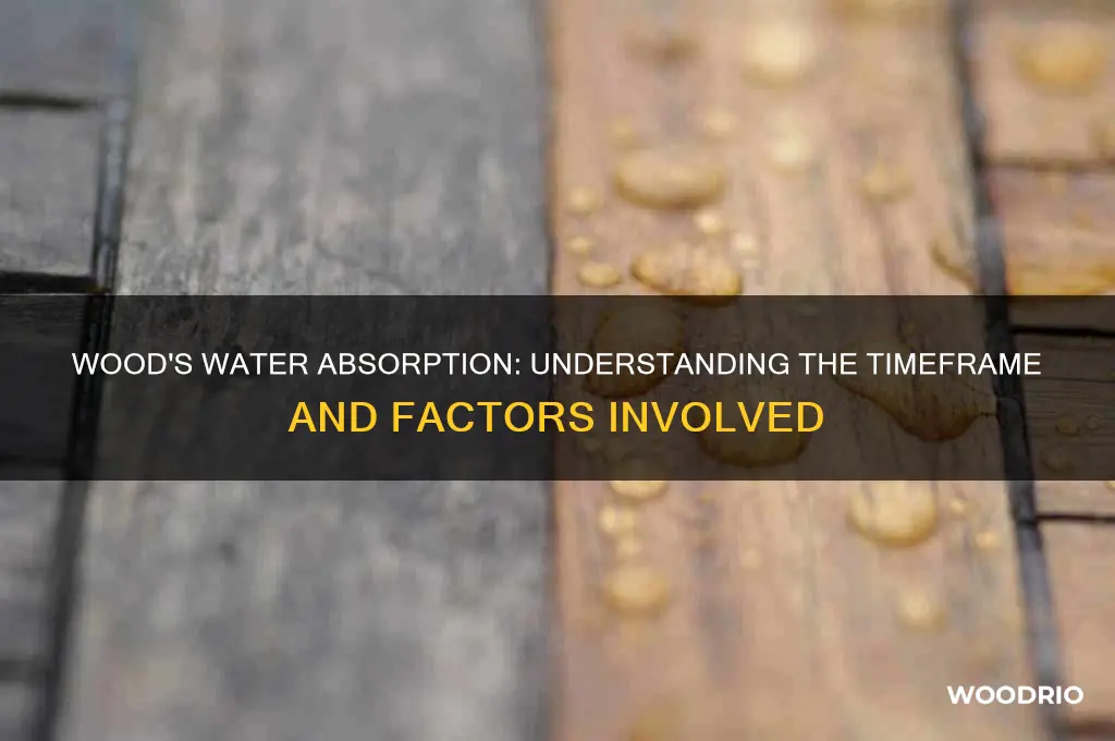 how long does it take for wood to absorb water