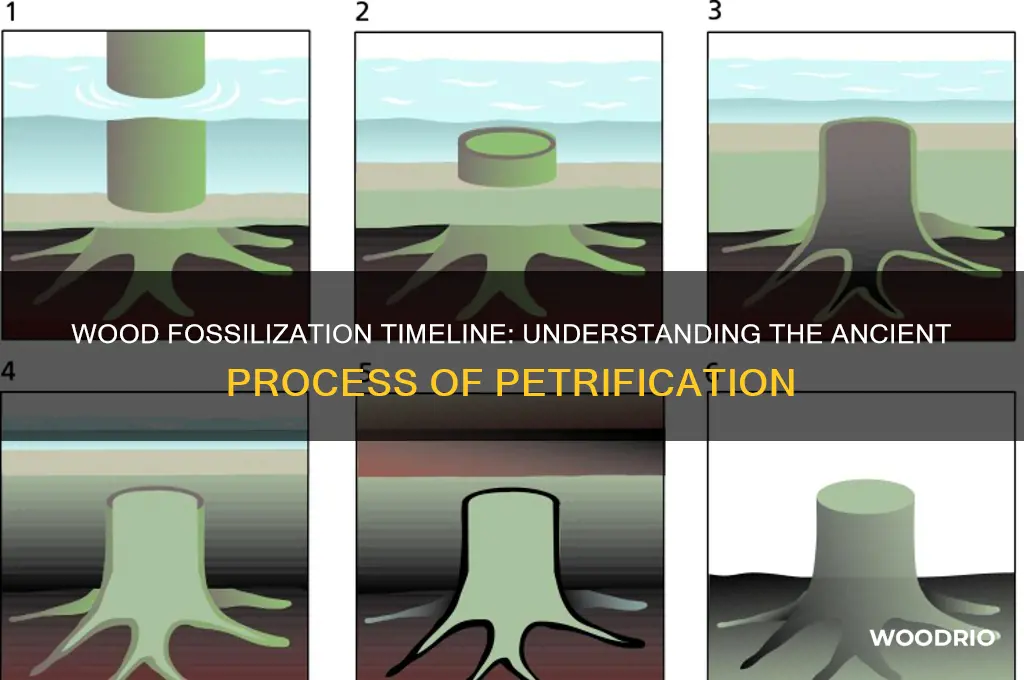 how long does it take for wood to fossilize