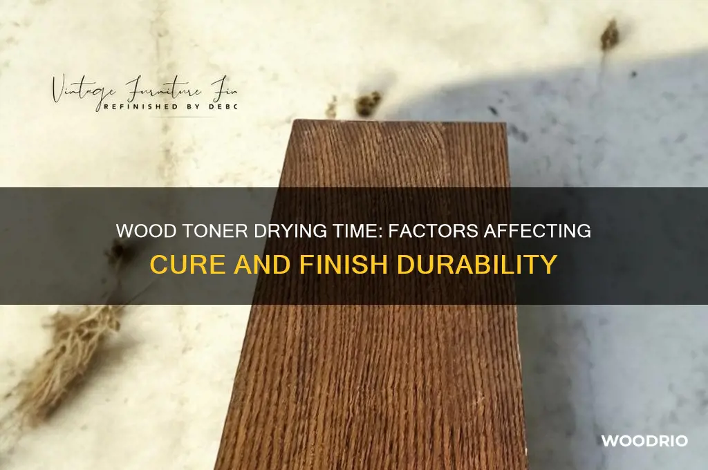 how long does it take for wood toner to dry