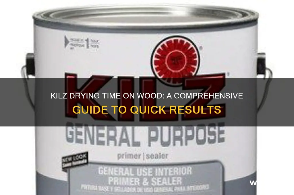 how long does it take kilz to dry on wood
