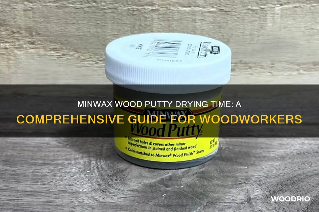 how long does it take minwax wood putty to dry